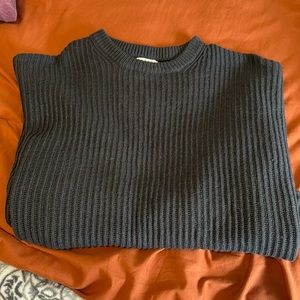 Deep purple cropped sweater